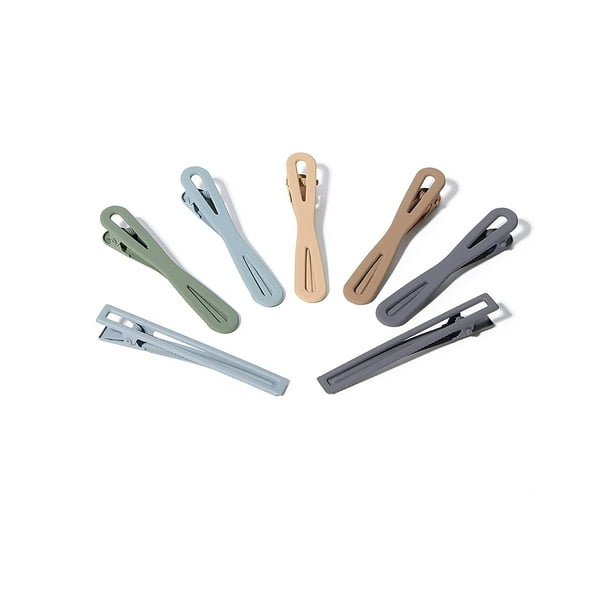 7 Pieces No Bend Hair Clips, No Crease Hair Clips, Styling Clips for Hairstyle, Curl Pin Clips