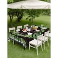 thumbnail image 3 of Spring Eucalyptus Leaves Outdoor Tablecloth - 60x102 Inch Rectangle Dining Table Cover, Farmhouse Botanical Brown Wood Waterproof Outdoor Table Cloth with Umbrella Hole & Zipper for Picnic/Patio, 3 of 7