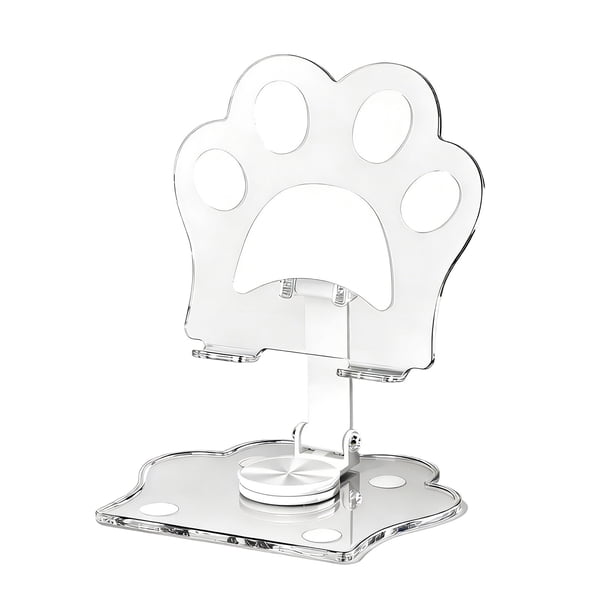 Soporte giratorio para tablet, soporte de escritorio plegable para teléfono para visualización y transmisión en vivo, soporte ajustable portátil para teléfonos celulares y tablets,