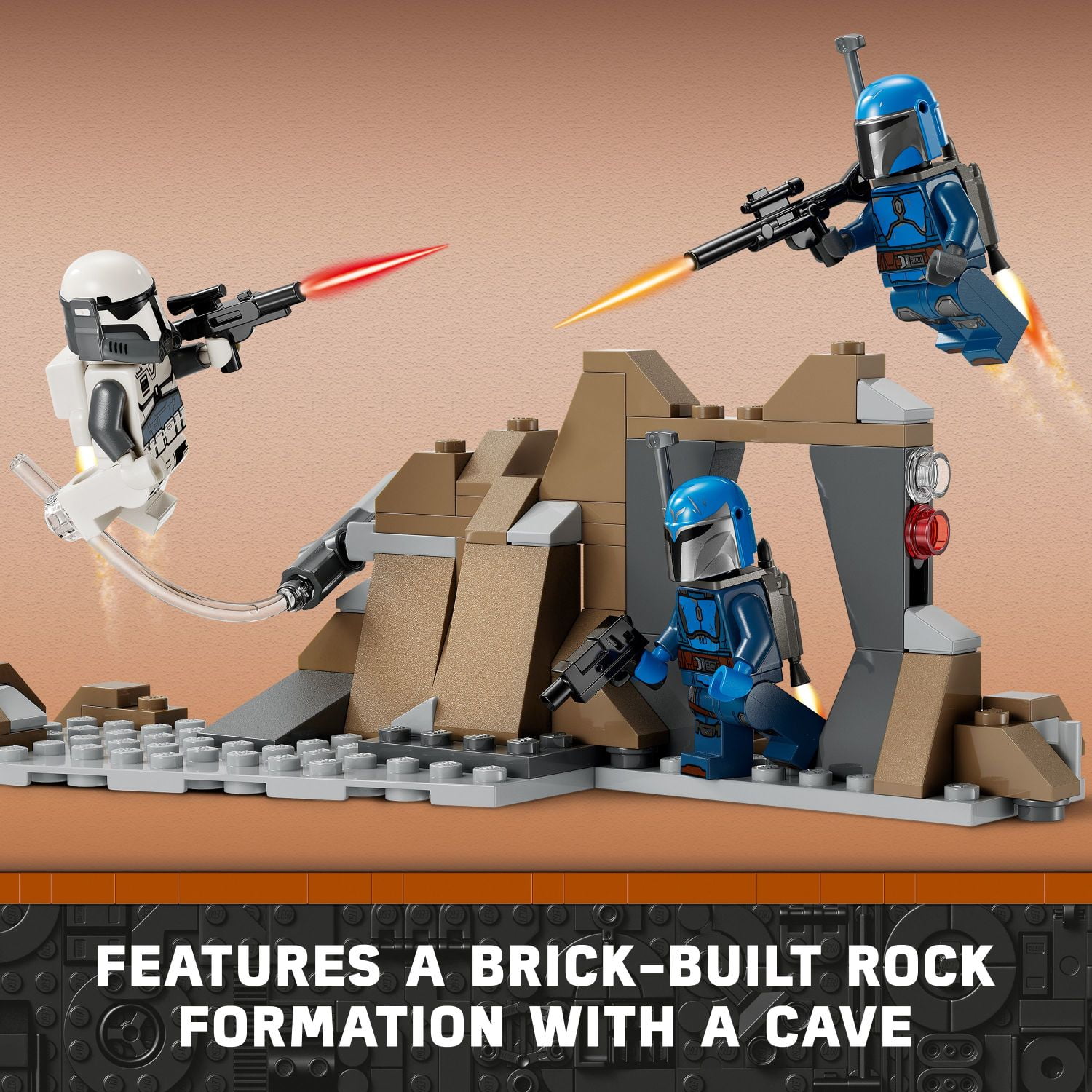 LEGO Star Wars The Mandalorian Ambush on Mandalore Battle Pack Building Toy with 4 Star Wars Minifigures Collectible Brick Built Playset Star Wars Gift Idea for Boys and Girls Ages 6 and