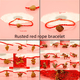 thumbnail image 1 of Cuerda roja pequeños obsequios mitación Jade cuerda roja pulsera de cuerda roja pequeños obsequios, diseño único, uso versátil, material duradero, 1 of 2