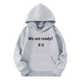 thumbnail image 2 of Boys Hoodies Solid Color No Drawstring Pocket Pullover Hoodie Top Fall Casual Sweatshirts for Boys Size 3-4Y, 2 of 4