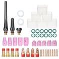 thumbnail image 1 of Labymos 49PCS TIG Welding Torch Stubby Gas Lens #10 Glass Cup Kit for WP-17/18/26, 1 of 8