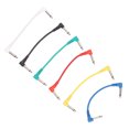 thumbnail image 4 of 6pcs 15cm Guitar Patch Cable 6.35mm Bass Amp Cord Noise Reduction Audio Wire, 4 of 7