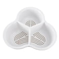 thumbnail image 1 of Plastic Household Double Layer Vegetable Basin Kitchen Vegetable Fruit Cleaning Storage Tray Drain Heighten Bottom Stable (Beige), 1 of 5