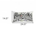 thumbnail image 3 of 24" White Austin Daylight Skyline Lumbar Decorative Pillow, 3 of 5