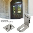thumbnail image 3 of 90 Degrees Latch Lock Hasp And Staple For Padlock Gate Door Shed Stainless Steel, 3 of 5