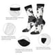 thumbnail image 4 of Balery Black And White Sheeps Calcetas Largas con Estampado para Hombre y Mujer – Suaves y Transpirables, Talla Única (US 5-11), 4 of 6