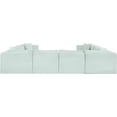 thumbnail image 5 of Meridian Furniture 8-Piece Mint Corduroy Performance Fabric Modular Sectional, 5 of 15