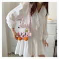 thumbnail image 2 of Bolso de Hombro de Peluche KABI Conejo Oído Kirby Bolsa Redonda Pequeña Color Candy, 2 of 3