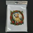 thumbnail image 3 of Labrador Retriever Christmas Flowers Greeting Cards Pack of 8 7 in x 5 in, 3 of 3