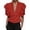 a-83RD118, variant on Womens Sleeveless Lapel V Neck Double Ruffle Shoulder Solid Color Loose Tops Elegant Office Relaxed Fit Casual Blouse Shirts For Ladies Casual Top Red XXL