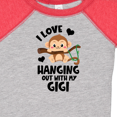 thumbnail image 4 of Inktastic Monkey I Love Hanging out with My Gigi Boys or Girls Baby Bodysuit, 4 of 5