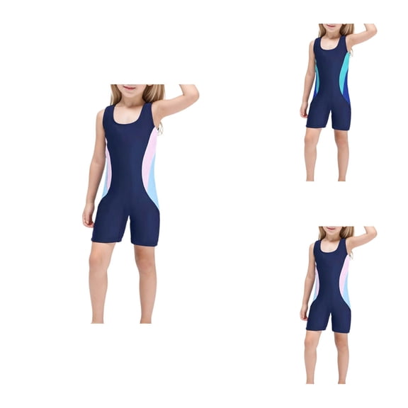 Adjustable Toddler Girls Bikini Swimsuit for 1-4 Years Sporty Bathing Suit for Swimming Activities