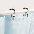 thumbnail image 2 of Crochets de Rideau de Douche Élégants en Acier Inoxydable Haute Résistance avec Cinq Roulements, Conception en S Antirouille, Sans Bruit, Glissement Fluide, Installation Facile pour Salle de Bain, 12 Pcs, 2 of 4