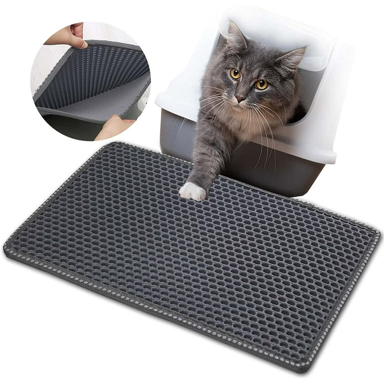 Large Cat Litter Trapper Double Layer Mat Waterproof Floor Protection  Non-slip Design