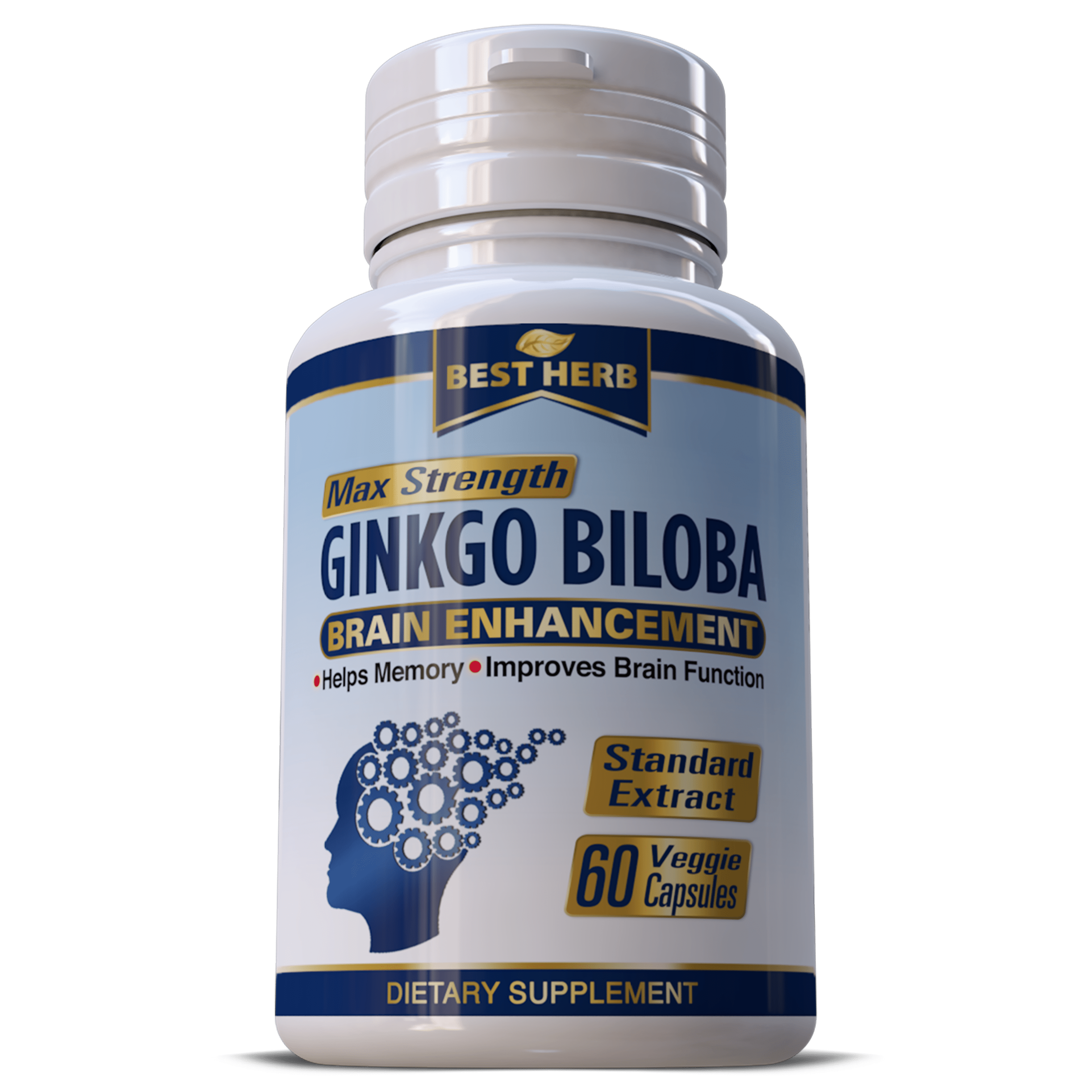 Ginkgo Biloba Energy Supplement Supports Brain Health Mental