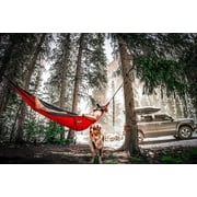 أرجوحة Eagles Nest Outfitters ENO DoubleNest 9.5 مزدوجة لشخصين، باللون الأزرق البحري والرمادي