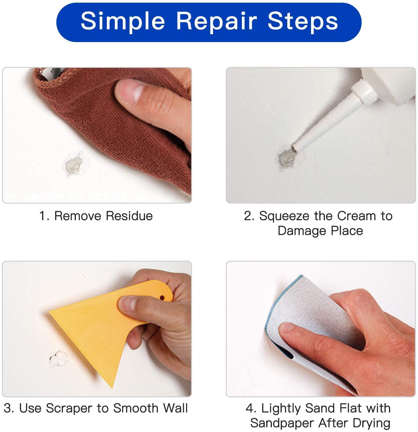 Seisso 2-Pack Drywall Spackle Wall Repair Kit photo 7