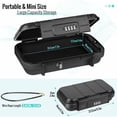 thumbnail image 2 of Mini travel safe box portable waterproof anti-theft black with detachable metal cable, 2 of 4