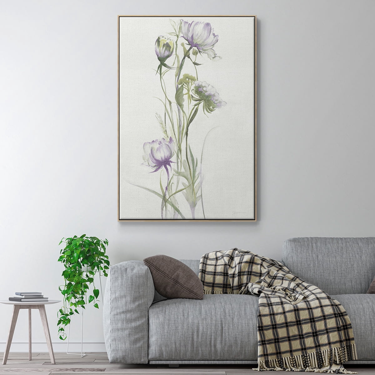 Late Summer Wildflowers I V30 Framed Premium Gallery Wrapped Canvas - Ready to Hang