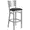 Black Vinyl Seat/Silver Frame, variant on Flash Furniture HERCULES Series Silver Slat Back Metal Restaurant Barstool - Burgundy Vinyl Seat