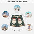 thumbnail image 6 of FORMRS Boys Swim Trunks Quick Dry Mesh Liner Boardshorts Sizes XS-XL, Green Christmas, 6 of 7