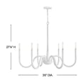 thumbnail image 2 of Hinkley Lighting - Maris - 30W 6 LED Large Chandelier In Modern Style-27.75, 2 of 6