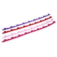 thumbnail image 1 of OULII Display Borders for Classrooms 4Pcs Felt Blackboard Border Strip Wavy Lace Design Pink Purple Red Rosy, 1 of 5