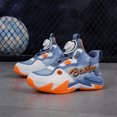 thumbnail image 5 of Hicooer JOINFUN Boys High Top Sneakers Basketball Shoes Breathable Lightweight Running Shoes for Kids Fashion School Shoes Little Kids/Big Kids, 5 of 7