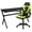 Green, variant on Flash Furniture Optis Gaming Desk and Camouflage/Black Racing Chair Set /Cup Holder/Headphone Hook/Removable Mouse Pad Top - 2 Wire Management Holes