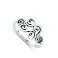 thumbnail image 4 of Filigree Swirl Spiral Wave Curl .925 Sterling Silver Band Jewelry Female Male Unisex Size 5, 4 of 4
