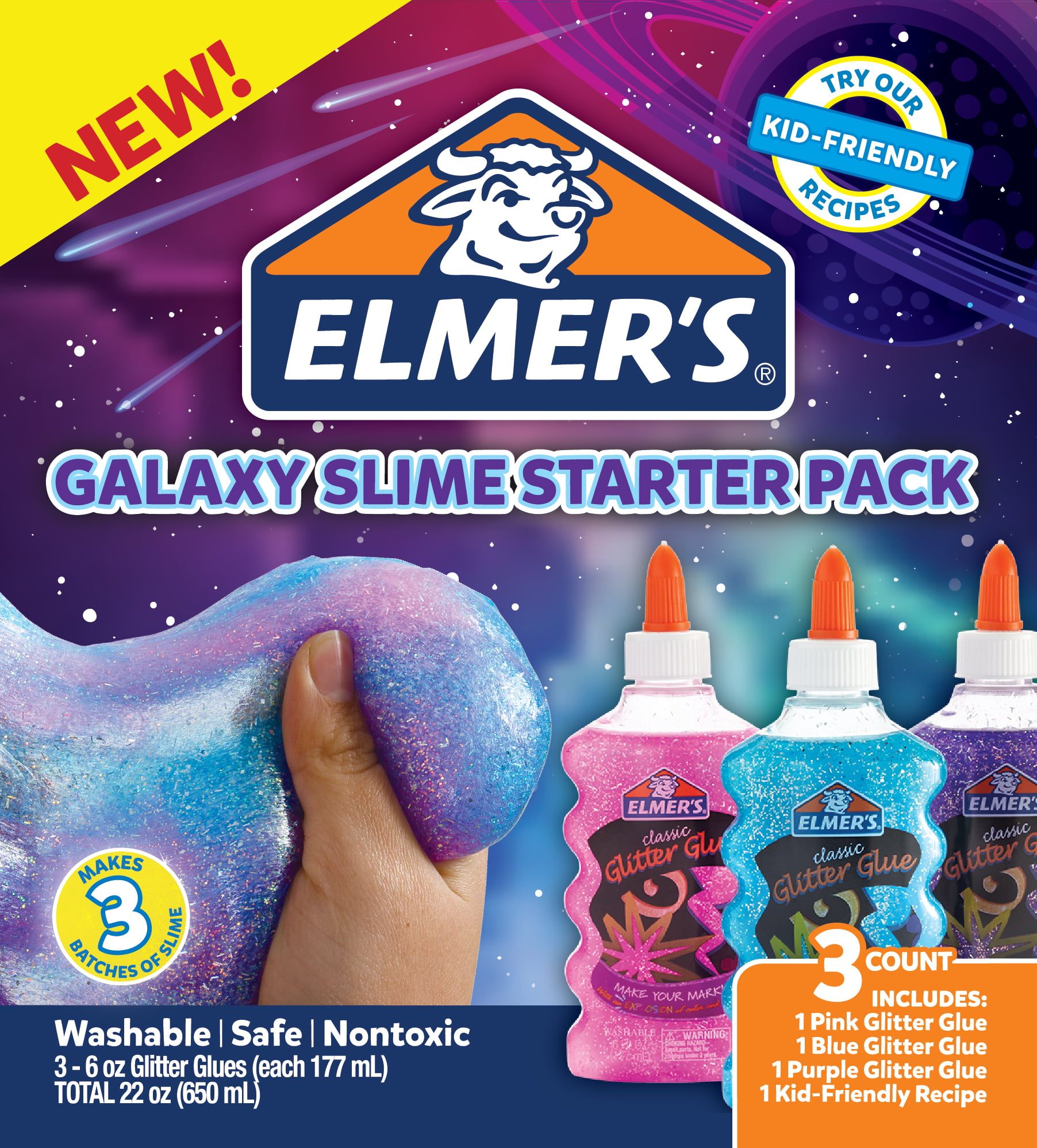 Elmer's Galaxy Slime Starter Pack  Testing Out Slime Kits #2! 