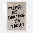 thumbnail image 1 of HAHDAXIA Retro Please NO Dancing ON Tables Canvas Wall Art 70s Fashion English Art Poster Black Personalized Font Print Painting Retro Newspaper Style Wall Decor for Living Room Kitchen 12x16, 1 of 7
