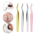 thumbnail image 3 of PERZOE False Eyelashes Tweezer Anti-static with Lash Brush Makeup Tools Stainless Steel Makeup Volume Lashes Extension Curler for Makeup, 3 of 8