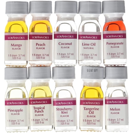 Lorann Oils Dram 10 Pack FF#2 Fruit Flavor (Pack of 10), 1 Dram