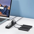 thumbnail image 3 of 7 Puertos USB Hub Splitter Multi Hub USB 3.0 Adapter USB Varios Puertos Adaptador de Corriente con Interruptores y Luces, 3 of 5