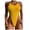 Yellow, variant on Sngxgn Bathing Suit for Women Tummy Control High Cut Swimsuit Womens Swim Suit(Yellow,L)