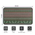 thumbnail image 5 of Red and Green Christmas Reindeer Pattern Door Rugs,Washable Non Slip Door Mats Indoor,Decorative Door Mats,Entry Mat Indoor for Entrance,Bedroom,Kitchen,Bathroom,30"x17", 5 of 6