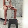 thumbnail image 4 of KAKOWELY 2pcs Foot Stool Plastic Step Stool Bathroom Stepping Foot Stool Toilet Step Stool,8.07X"X7.68"X6.3", 4 of 5