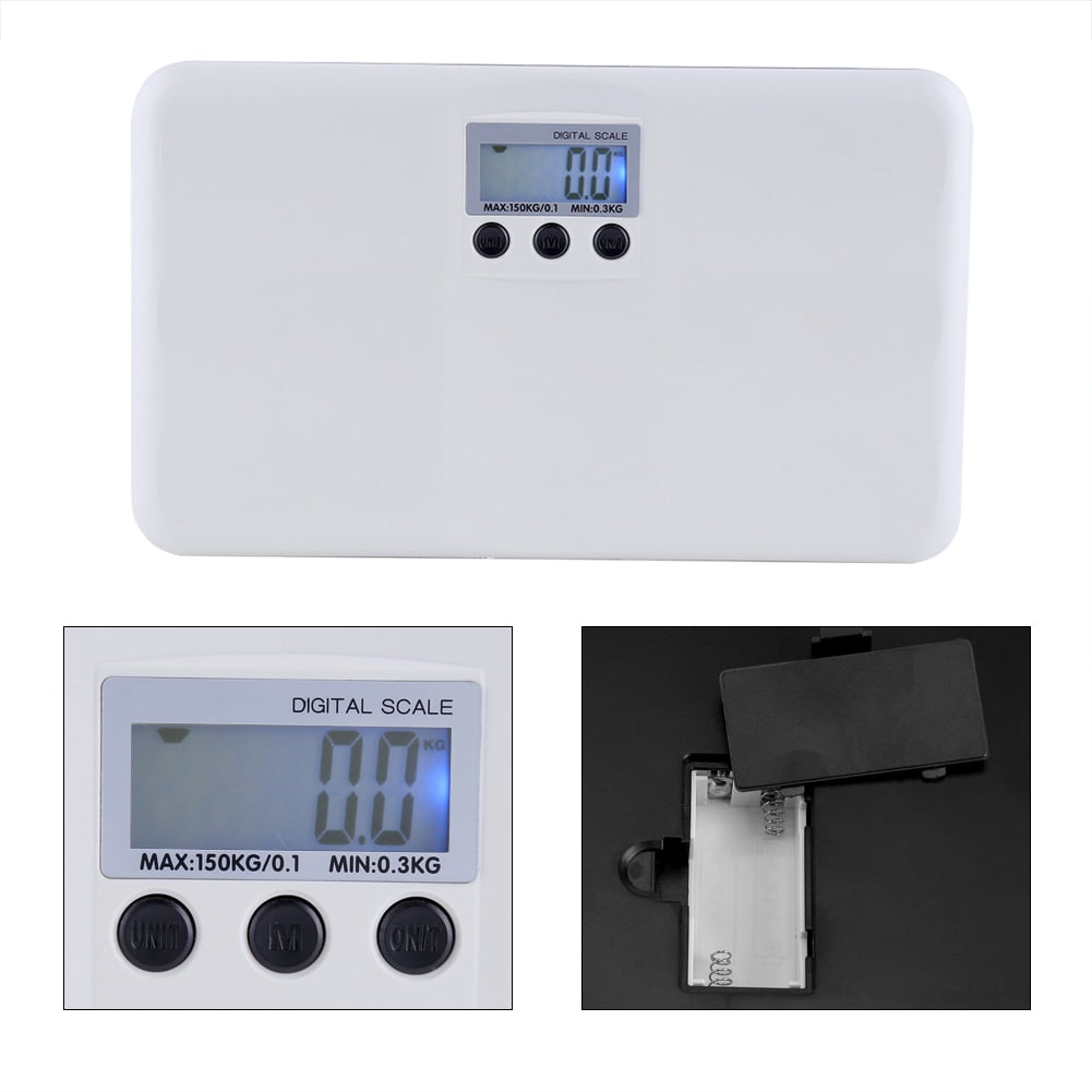 EBTOOLS  LCD Digital Electronic On/Tare Function Low Battery/Lock Alarm Baby Pet Body Weighting Scale