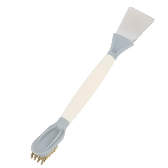 WEUVEB Kitchen Cleaning Brush with Wire Bristles and Scraper for Stove, Range Hood, Grill, and Oven Cleaning