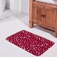 thumbnail image 2 of Bathroom Mat Door Rugs Floor Mat Bathroom Carpet Super Cozy Geometric Red Print Decorative&nbsp;Indoor Outdoor 23.6x15.7 inch Carpet Runner, 2 of 4