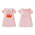 thumbnail image 3 of XUANTAOO Halloween Kids Short Sleeve Pumpkin Princess Tutu Dresses Girl Halloween Toddler 12-18 Months, 3 of 6