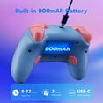 thumbnail image 5 of CHENGDAO Wireless Controller for Switch/Switch 2/PC/Switch, with Hall Effect Joystick/Trigger, 2 Back Buttons - Blue, 5 of 7