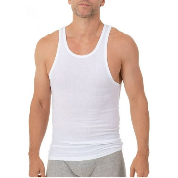 Munsingwear Men's 100% Cotton Athletic Tank, 3-Pack