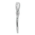 thumbnail image 2 of Real 14kt White Gold 1/15ct. Diamond Cross Chain Slide; for Adults and Teens; for Women and Men, 2 of 4