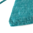 thumbnail image 4 of Jordan Manufacturing 44" x 16" Sketch Opal Teal Crosshatch Rectangular Outdoor Settee Swing Bench Cushion with Ties, 4 of 8
