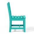 thumbnail image 2 of WestinTrends Ashore Outdoor HDPE Patio Classic Armless Dining Side Chair, Turquoise, 2 of 9