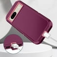 thumbnail image 5 of I-HONVA For Google Pixel 8A Case,3-Layer Military Grade Drop Protection Anti-Slip Bumper Rugged Shockproof Dustproof Protection 6.1 inch Phone Case,Purple Pink, 5 of 7